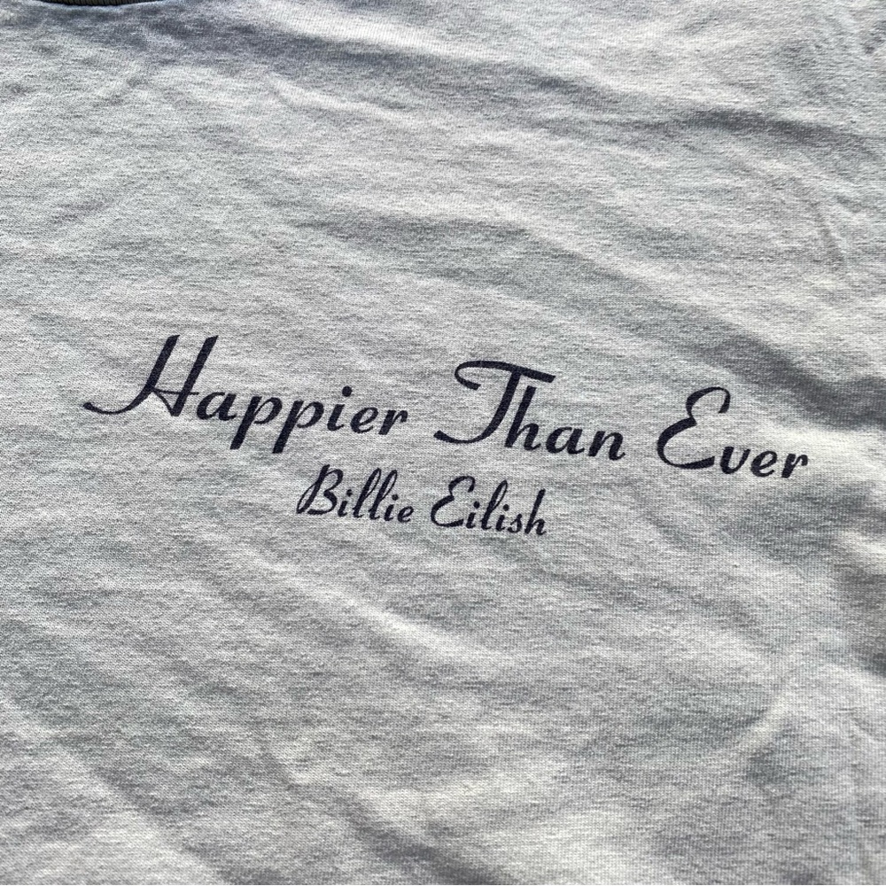 Billie Eilish - “Happier Than Ever” - 2021 Green Shirt - 

Size Small Fits large - Picture 3 of 6